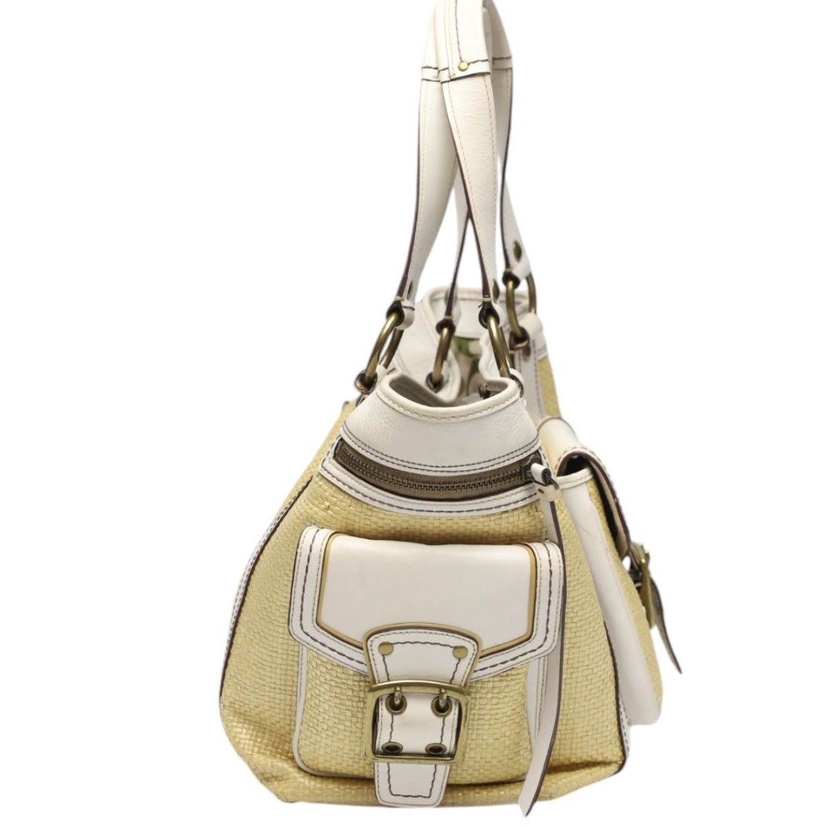コーチ COACH トートバッグ
カゴバッグ ストロー×レザー レザー 114 ベージュ×ホワイト 【SS】
【中古】