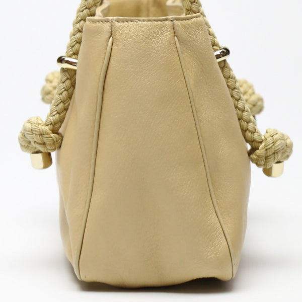 ケイトスペード Kate Spade トートバッグ
ハンドバッグ 丸編みロープハンドル ベージュ 【SS】
【中古】