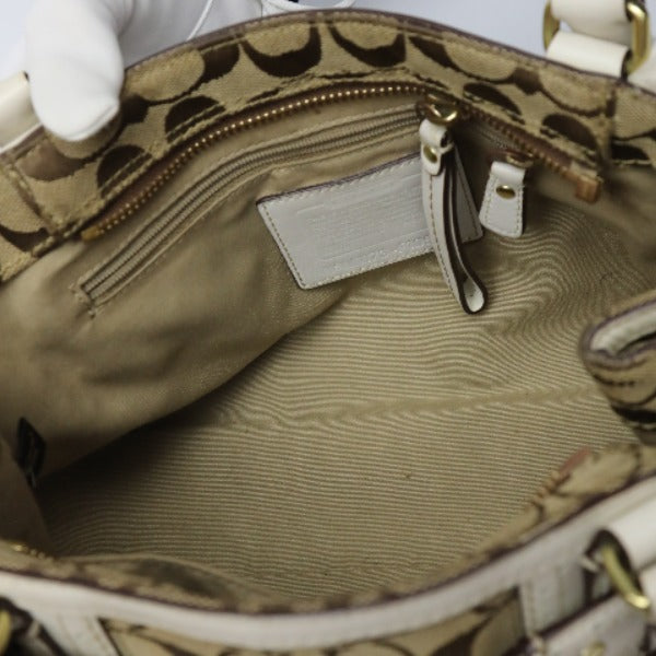 コーチ COACH ハンドバッグ
ハンプトンズシグネチャー キャリオール トートバッグ レザー F10507 カーキ×ブラウン 【SS】
【中古】