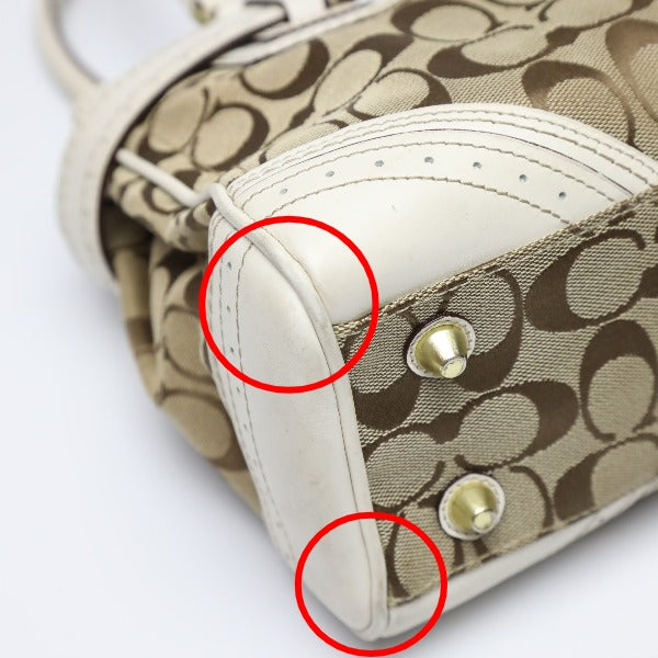 コーチ COACH ハンドバッグ
ハンプトンズシグネチャー キャリオール トートバッグ レザー F10507 カーキ×ブラウン 【SS】
【中古】