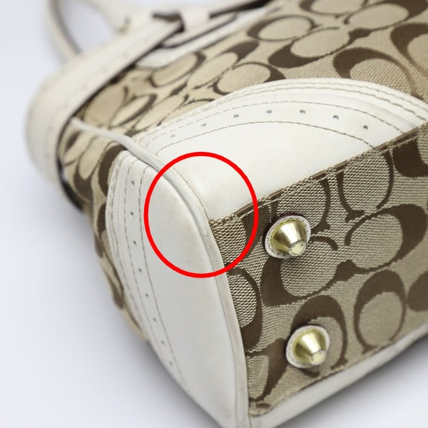 コーチ COACH ハンドバッグ
ハンプトンズシグネチャー キャリオール トートバッグ レザー F10507 カーキ×ブラウン 【SS】
【中古】