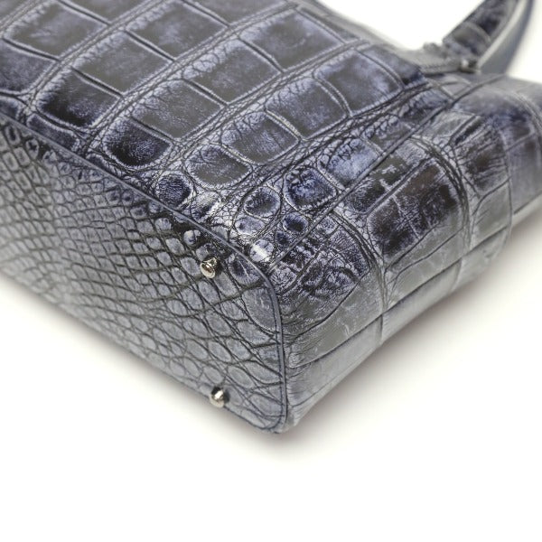 クロコダイル CROCODILE ショルダーバッグ
トートバッグ 2WAYバッグ サイドポケット付き アンティーク加工 天ファスナー クロコダイル LB-3057 【SS】