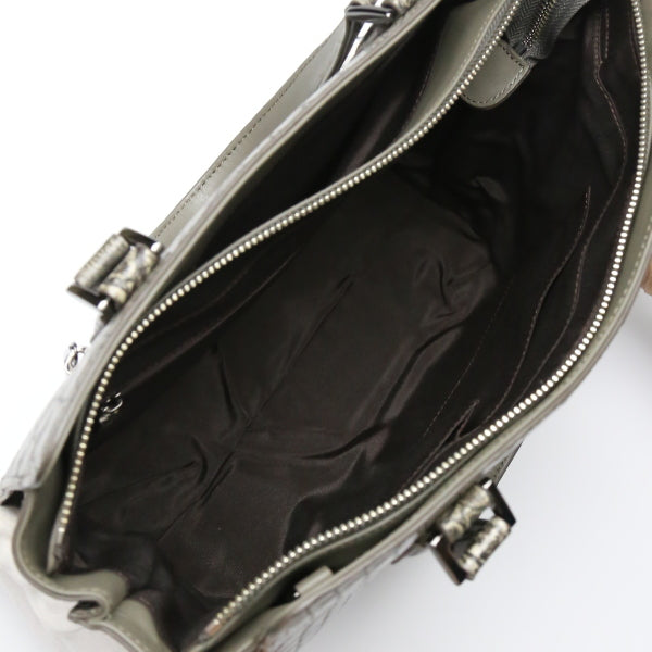 クロコダイル CROCODILE ハンドバッグ
2WAY クロコダイル ショルダーストラップ付 クロコダイル LB-3055 グレー 【SS】
