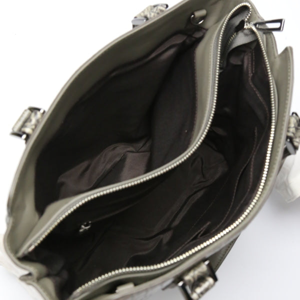 クロコダイル CROCODILE ハンドバッグ
2WAY クロコダイル ショルダーストラップ付 クロコダイル LB-3055 グレー 【SS】