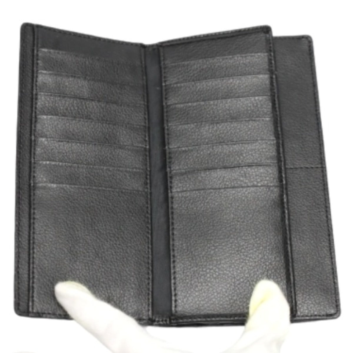 長財布
カード入れ付長財布 2つ折 カイマンベリー レザー 0520CA ブラック 【H】