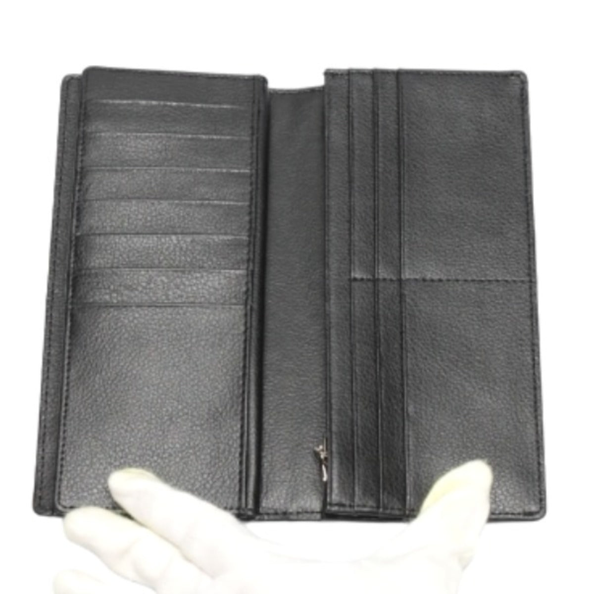 長財布
カード入れ付長財布 2つ折 カイマンベリー レザー 0520CA ブラック 【H】