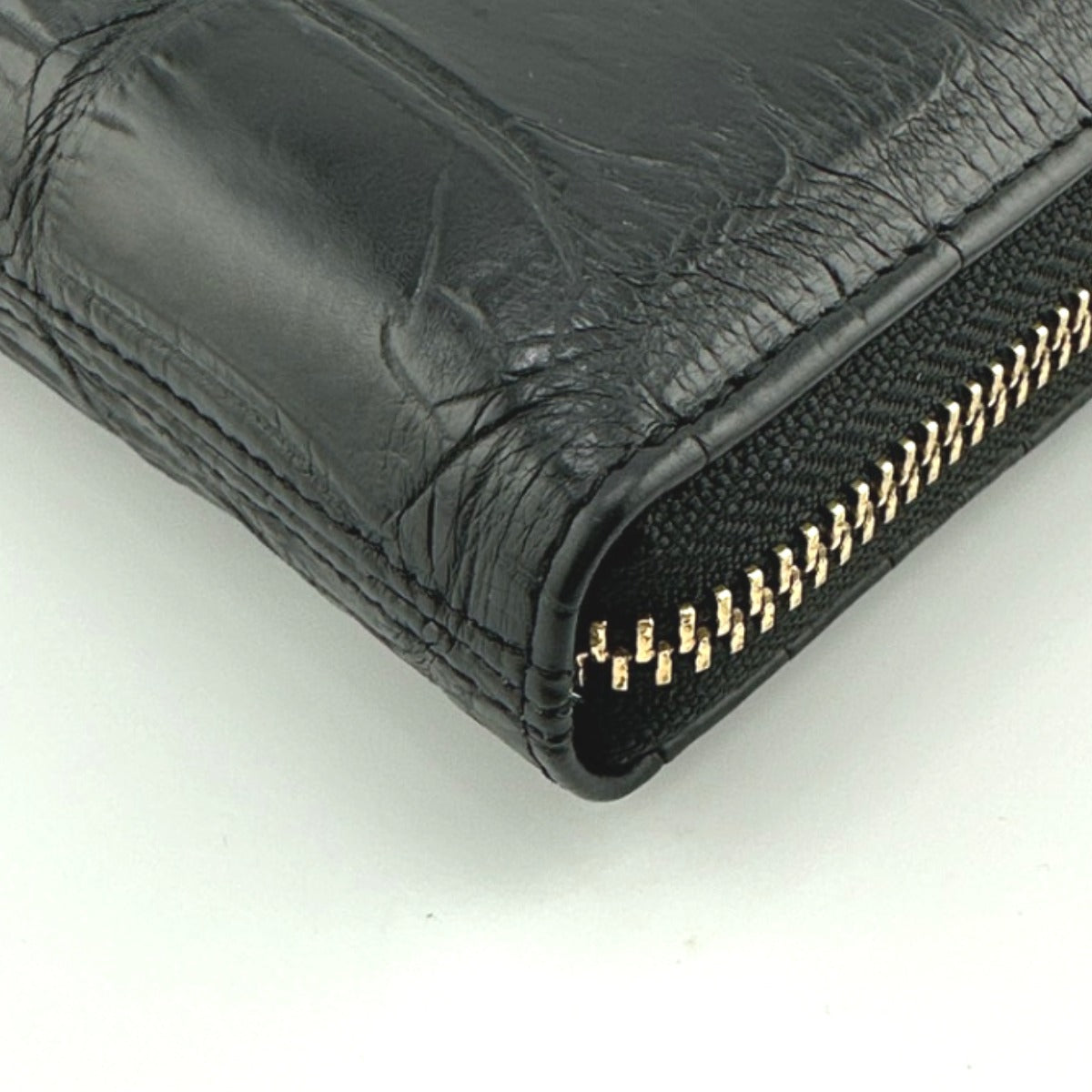 クロコダイル CROCODILE 長財布
マット 外ポケット付き ラウンドファスナー クロコダイル 0621 ブラック 【SS】