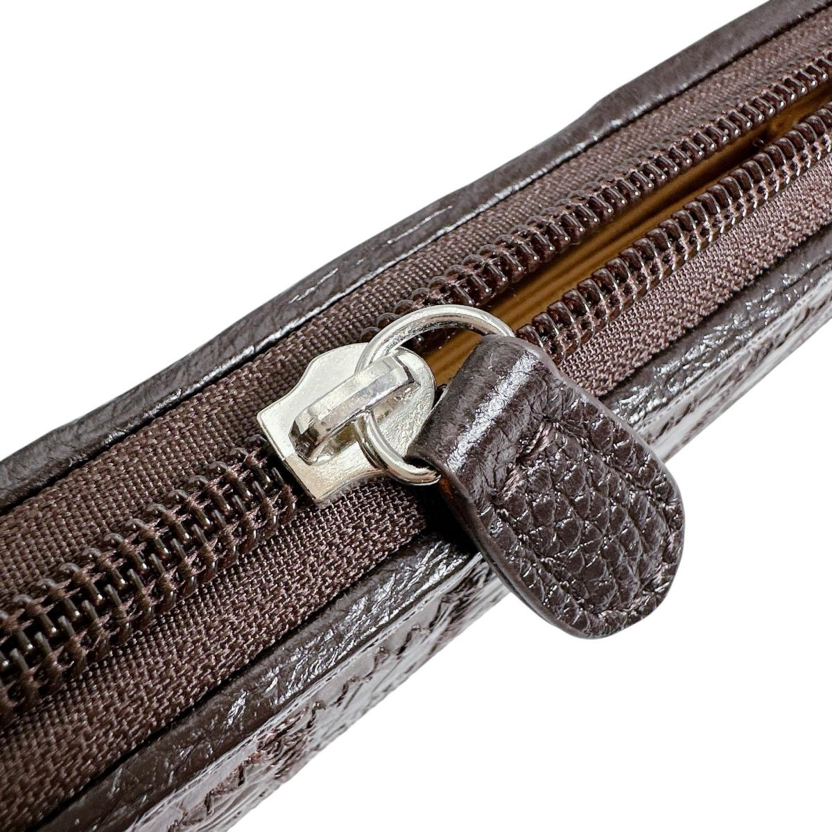 クロコダイル CROCODILE 長財布
ラウンドファスナー長財布 パッチワーク ワニ革 クロコダイル S-541 ブラウン 【SS】
【中古】
