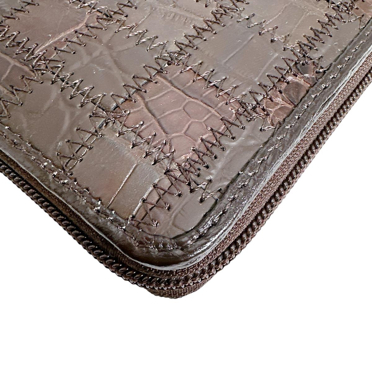 クロコダイル CROCODILE 長財布
ラウンドファスナー長財布 パッチワーク ワニ革 クロコダイル S-541 ブラウン 【SS】
【中古】