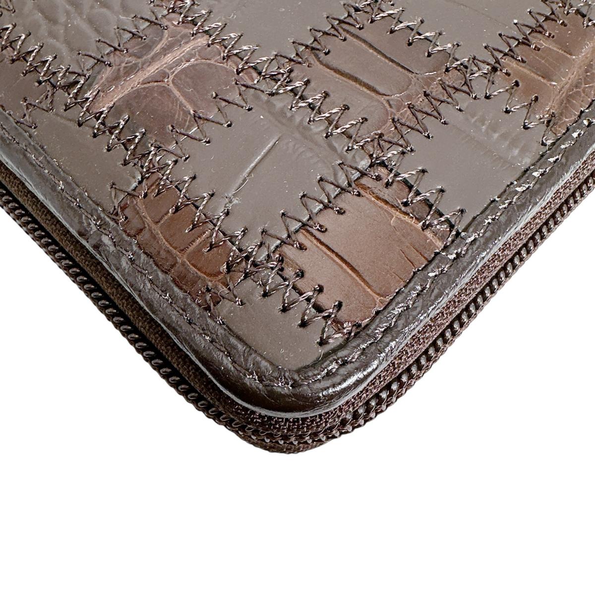 クロコダイル CROCODILE 長財布
ラウンドファスナー長財布 パッチワーク ワニ革 クロコダイル S-541 ブラウン 【SS】
【中古】