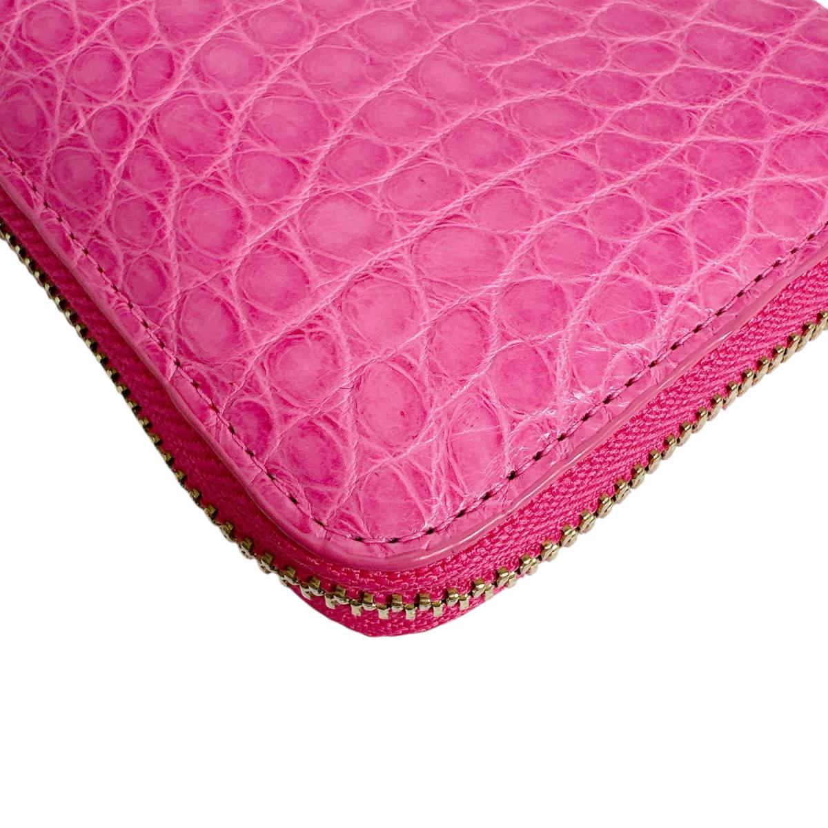 クロコダイル CROCODILE 長財布
小銭入付ラウンドファスナー マット 外ポケット付き クロコダイル 52658 ピンク 【SS】
【中古】