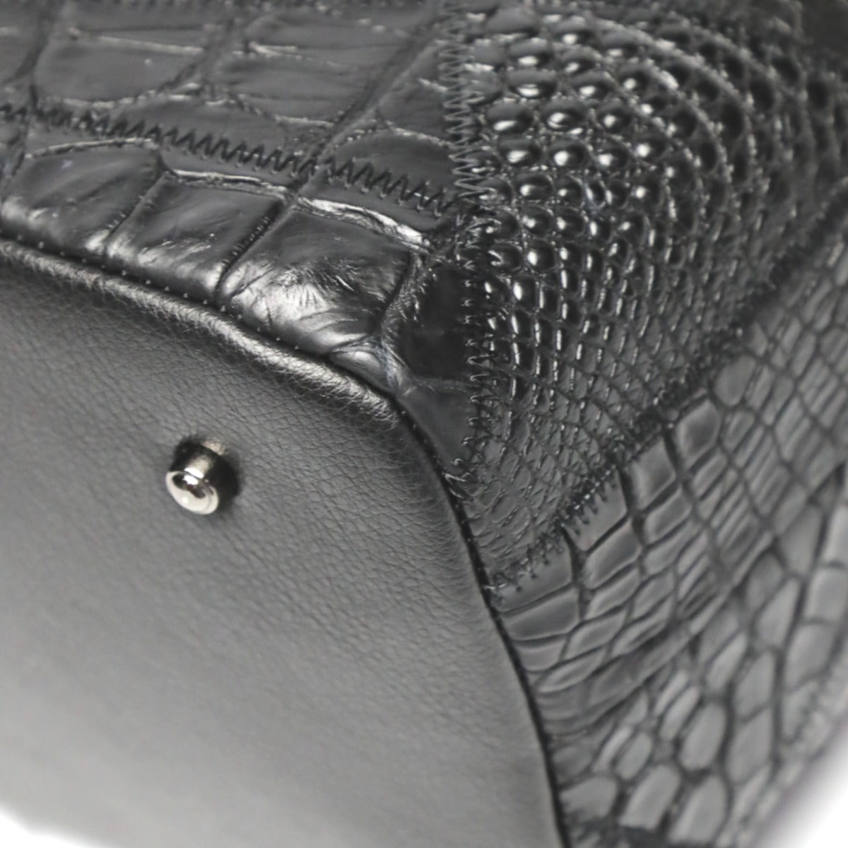 クロコダイル CROCODILE トートバッグ
天ファスナー パッチワーク 軽量 クロコダイル LB-7001BLACKM ブラック 【SS】