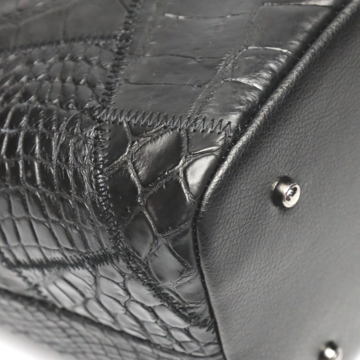 クロコダイル CROCODILE トートバッグ
天ファスナー パッチワーク 軽量 クロコダイル LB-7001BLACKM ブラック 【SS】