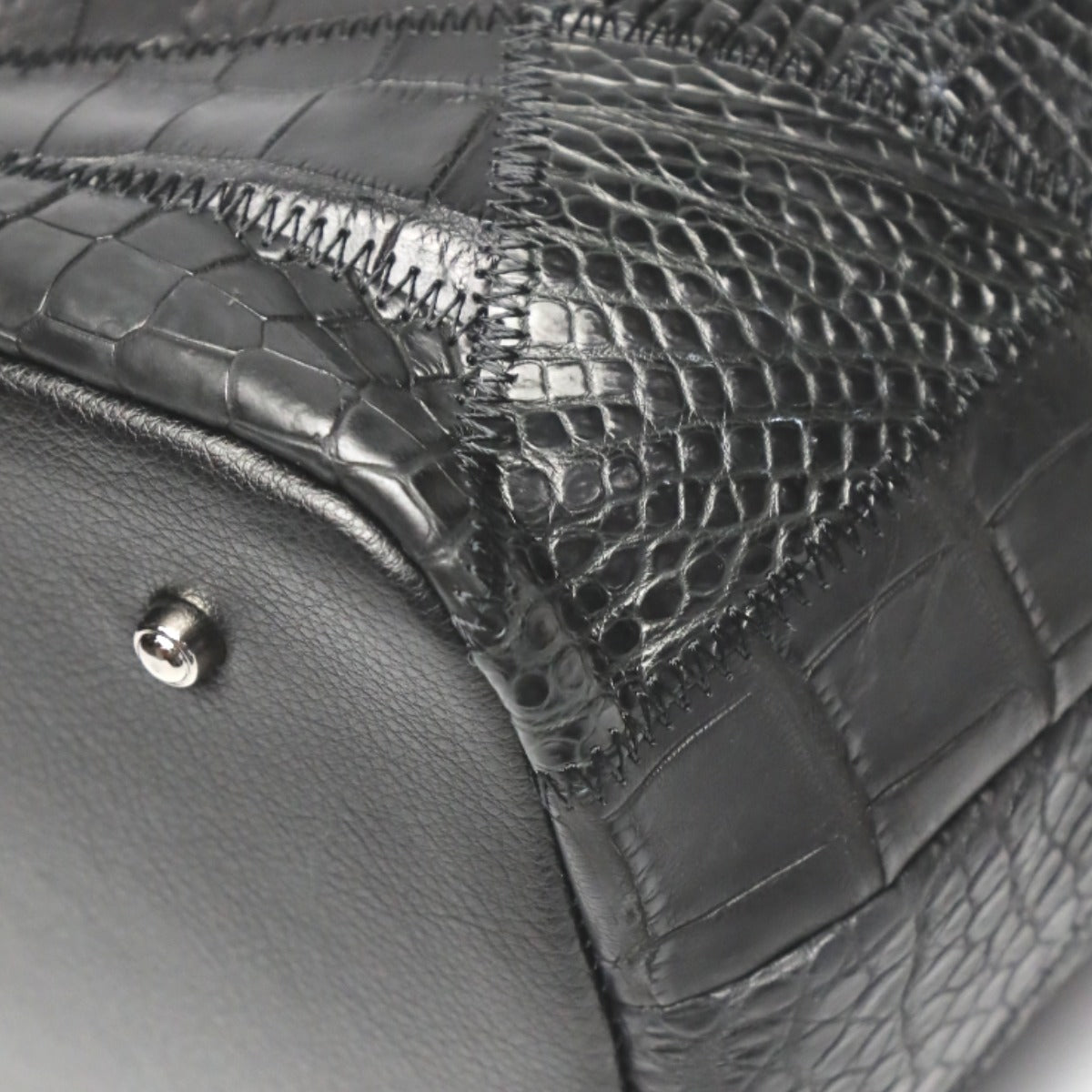 クロコダイル CROCODILE トートバッグ
天ファスナー パッチワーク 軽量 クロコダイル LB-7001BLACKM ブラック 【SS】