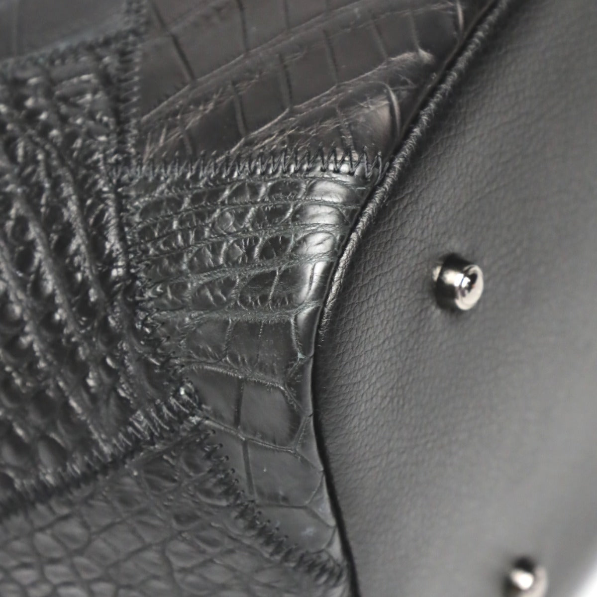 クロコダイル CROCODILE トートバッグ
天ファスナー パッチワーク 軽量 クロコダイル LB-7001BLACKM ブラック 【SS】