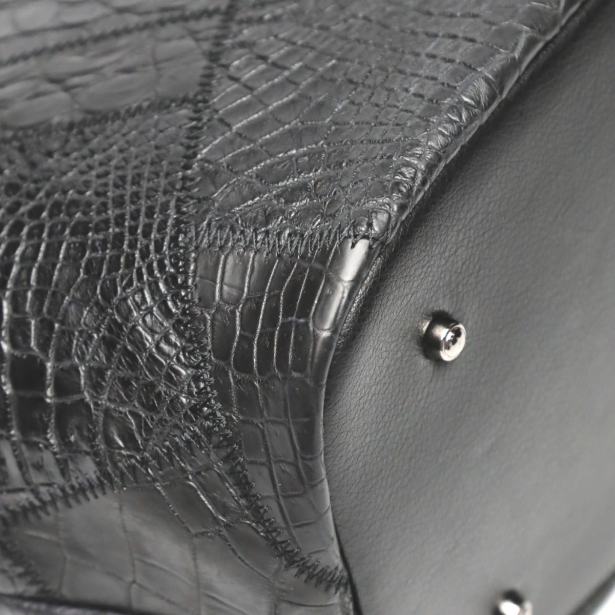 クロコダイル CROCODILE トートバッグ
天ファスナー パッチワーク 軽量 クロコダイル LB-7001BLACKM ブラック 【SS】