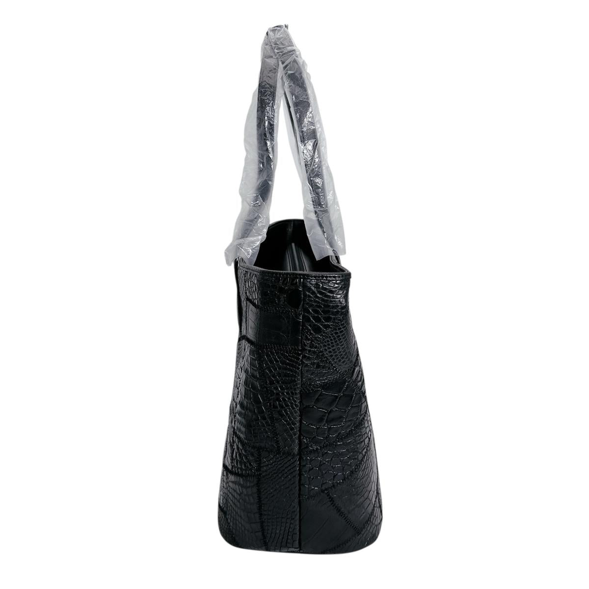 クロコダイル CROCODILE トートバッグ
トートバッグ 天ファスナー パッチワーク クロコダイル LB-7001BLACKM ブラック 【SS】
