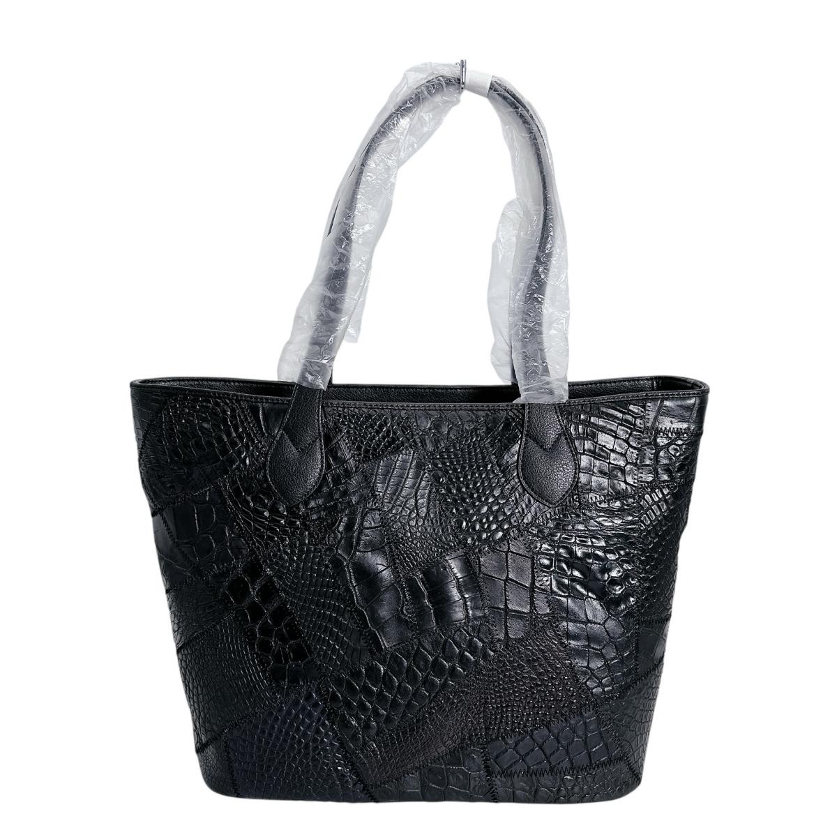 クロコダイル CROCODILE トートバッグ
トートバッグ 天ファスナー パッチワーク クロコダイル LB-7001BLACKM ブラック 【SS】