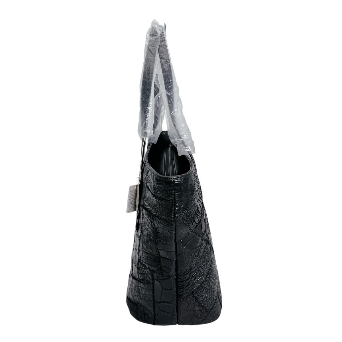 クロコダイル CROCODILE トートバッグ
トートバッグ 天ファスナー パッチワーク クロコダイル LB-7001BLACKM ブラック 【SS】