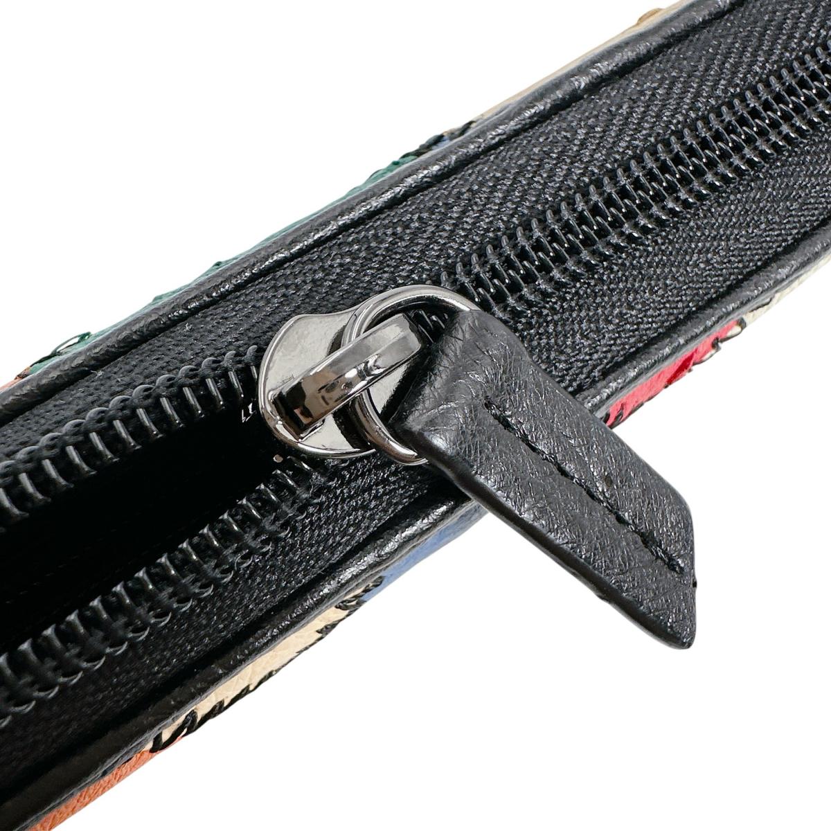 長財布
財布 黒ステッチ パッチワーク ラウンドファスナー オーストリッチ LB-5055 マルチカラー 【SS】
【中古】