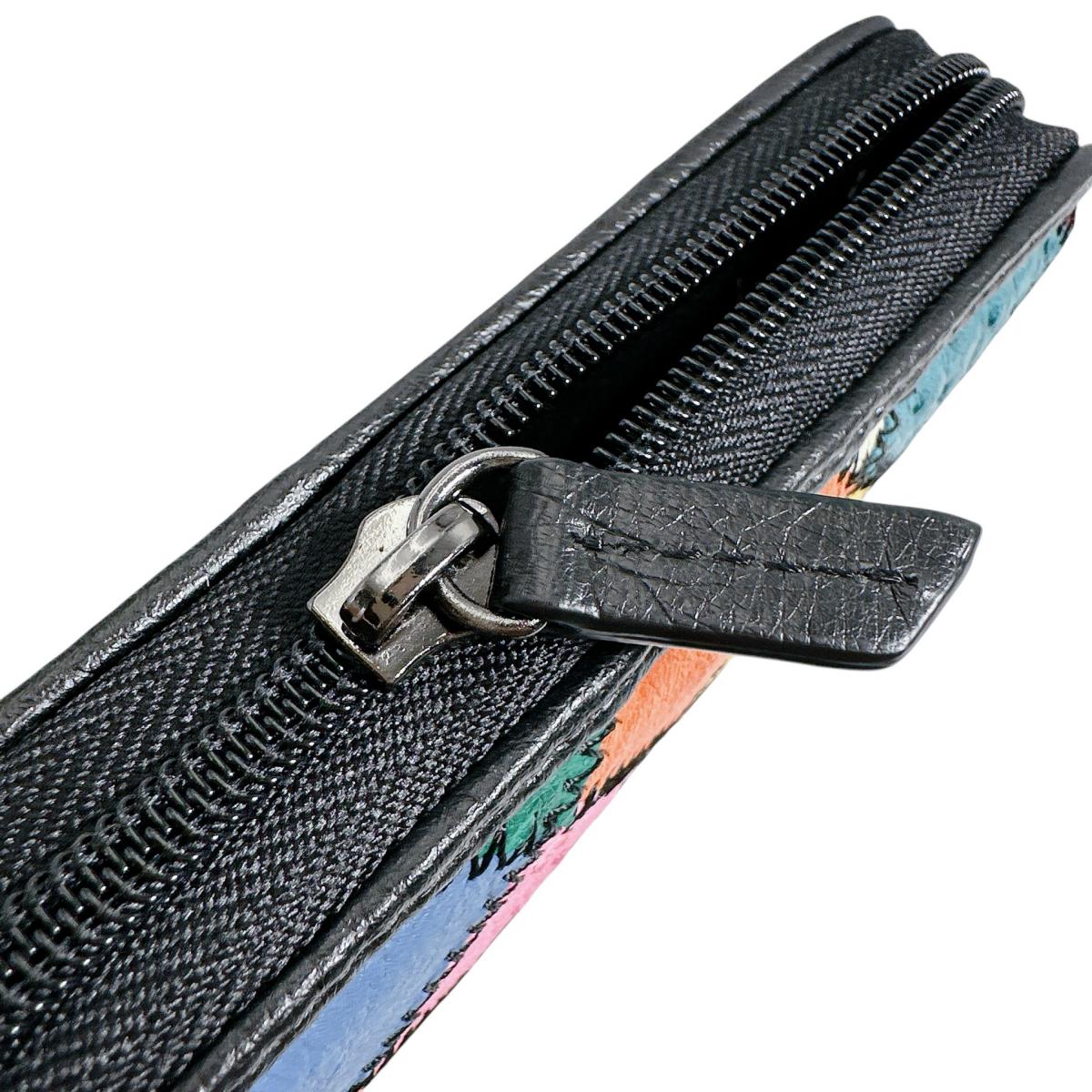 オーストリッチ ostrich 長財布
ラウンドファスナー 黒ステッチ パッチワーク オーストリッチ LB-5055 マルチカラー 【SS】