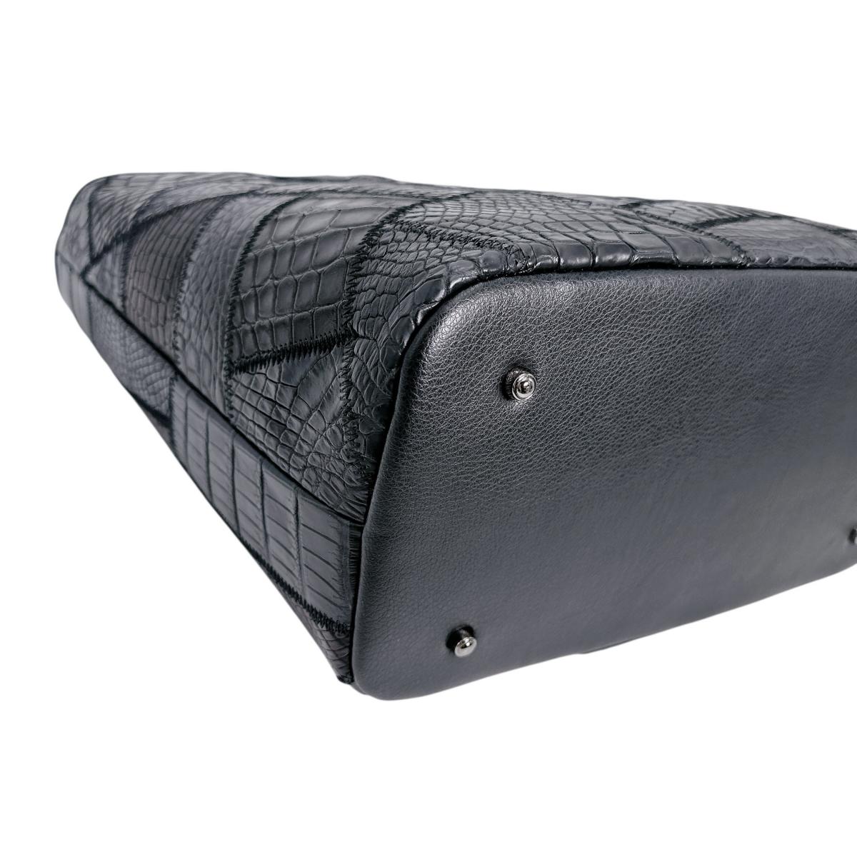 クロコダイル CROCODILE トートバッグ
天ファスナー パッチワーク 軽量 クロコダイル LB-7001BLACKM ブラック 【SS】