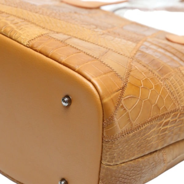CROCODILE Shoulder Bag
Tote bag with zipper, patchwork, crocodile LB-7001 Cognac COGNAM