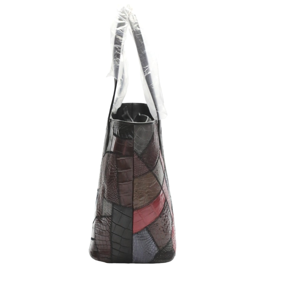 Crocodile CROCODILE Tote Bag
Tote bag, patchwork, zipper top, crocodile, LB-7001, multicolor