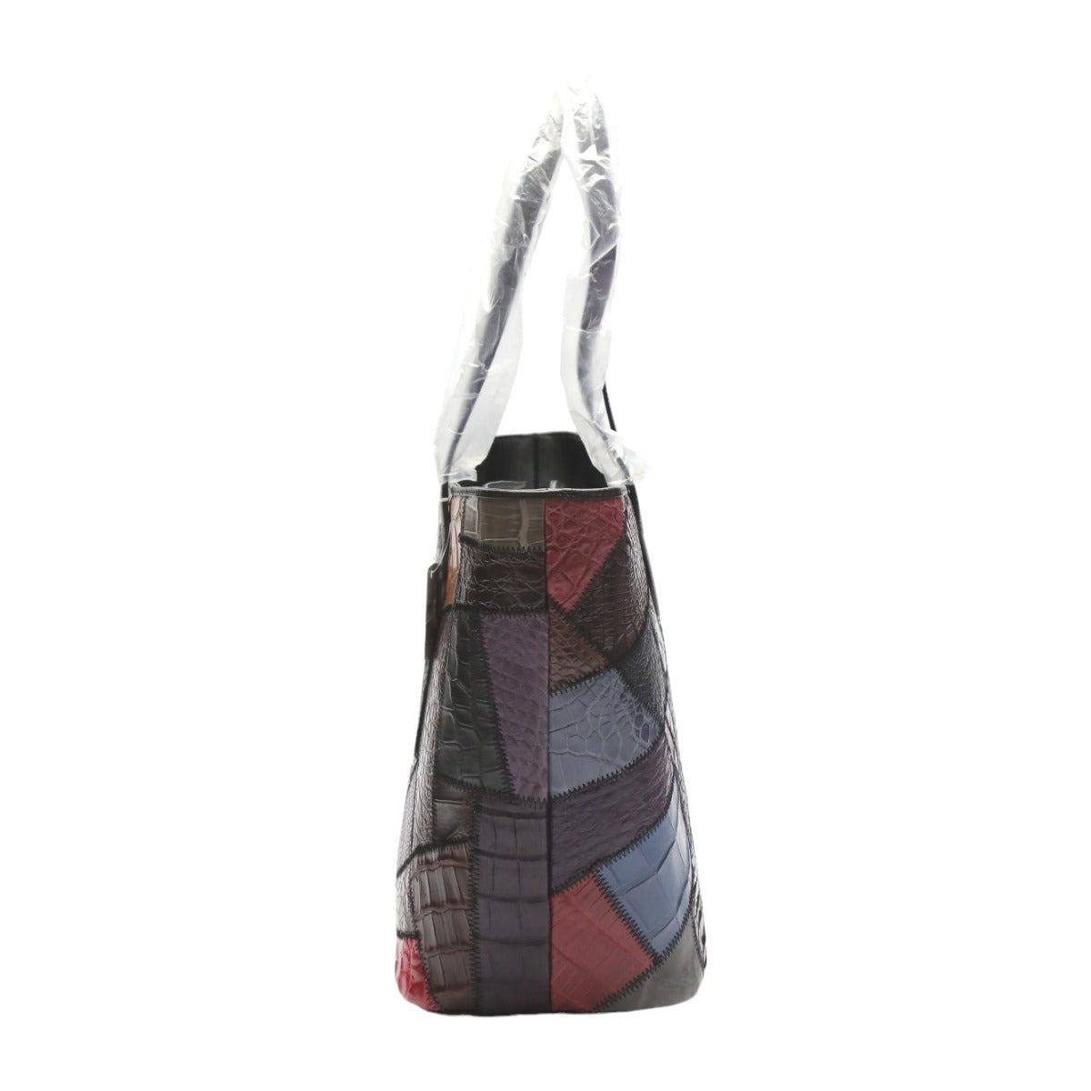 Crocodile CROCODILE Tote Bag
Tote bag, patchwork, zipper top, crocodile, LB-7001, multicolor