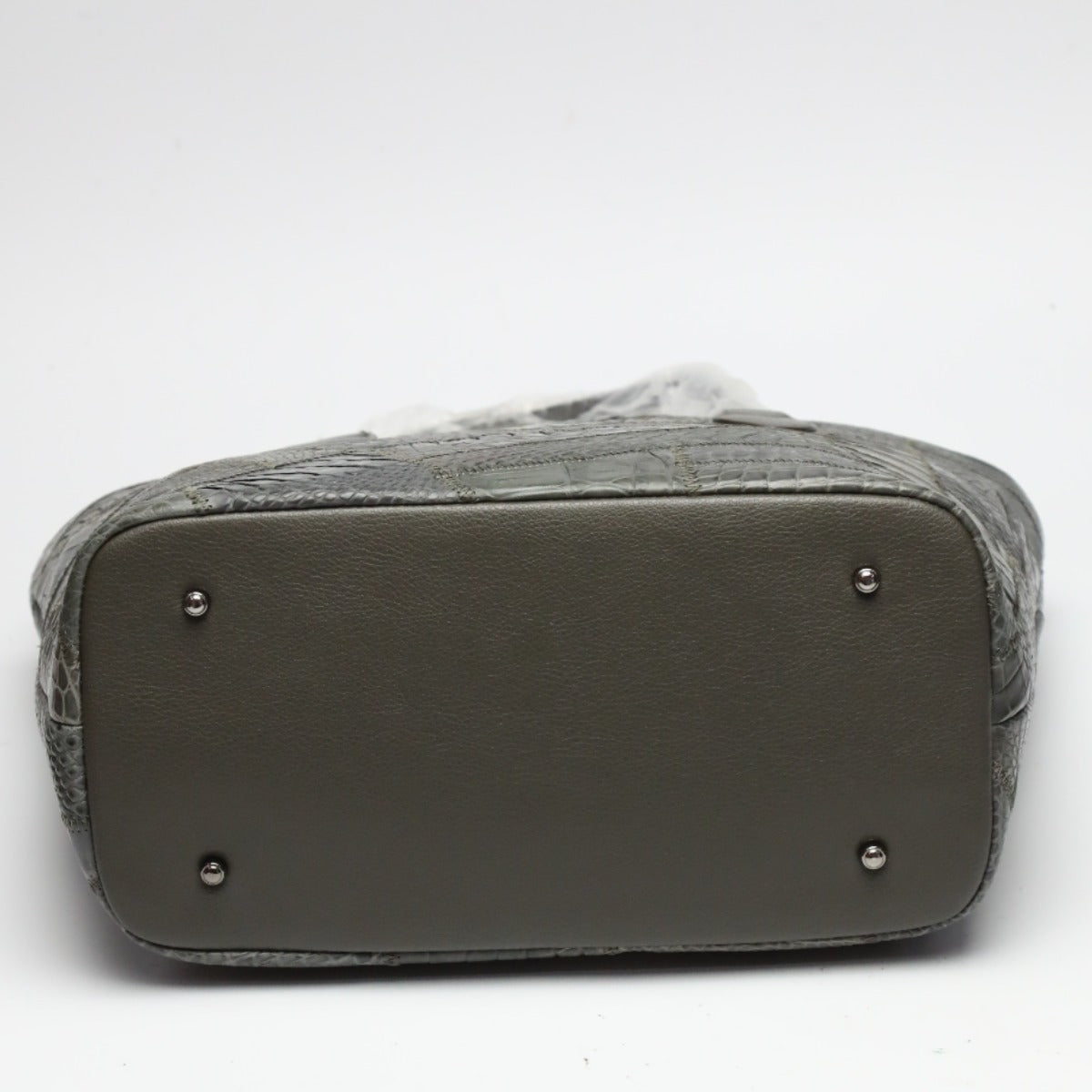 クロコダイル CROCODILE トートバッグ
天ファスナー パッチワーク ショルダーバッグ クロコダイル LB-7001 グレー 【SS】