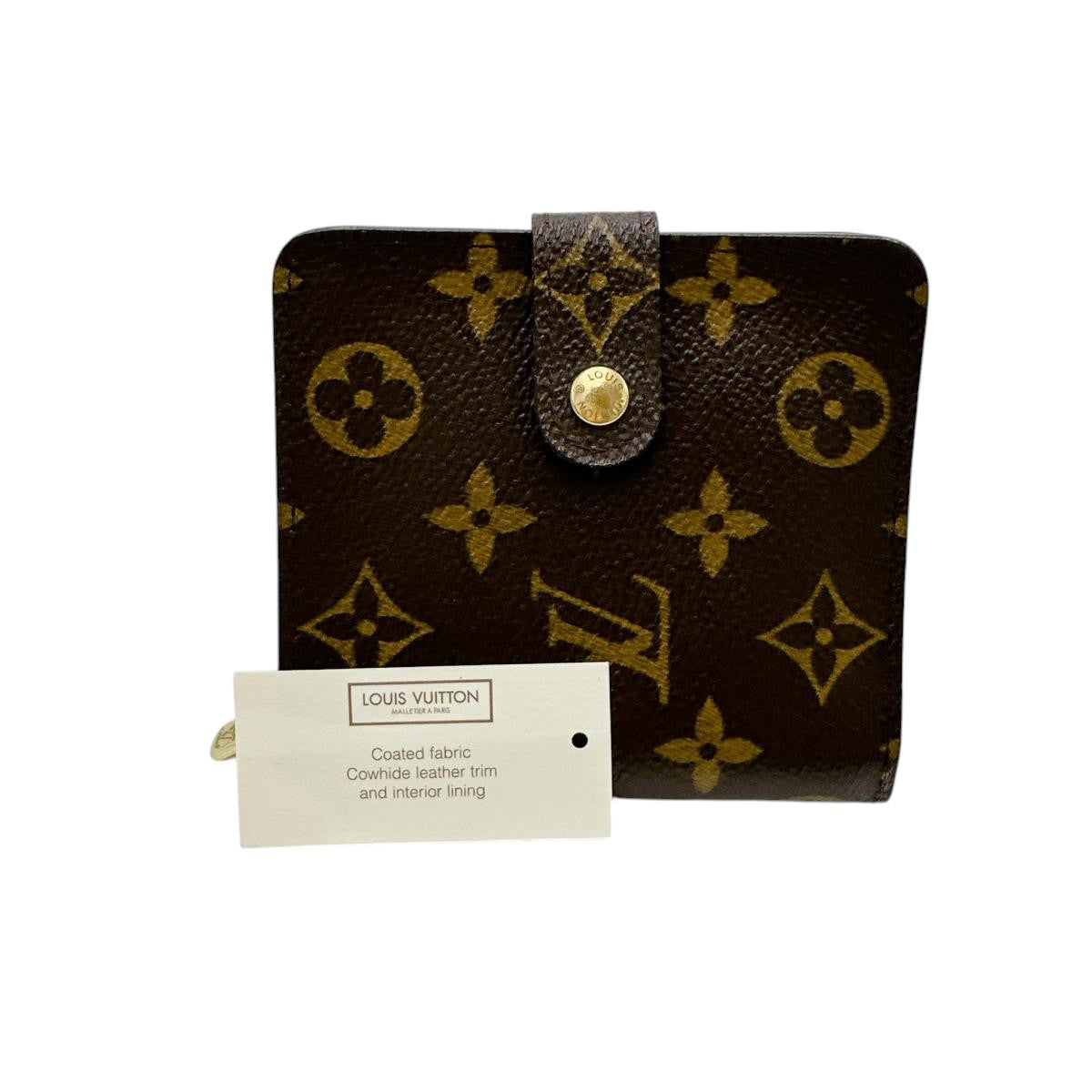 ルイヴィトン LOUIS VUITTON 二つ折り財布
カード用ポケットファスナー付 モノグラム コンパクトジップ モノグラムキャンバス M61667 ブラウン LV
【SS】
【中古】