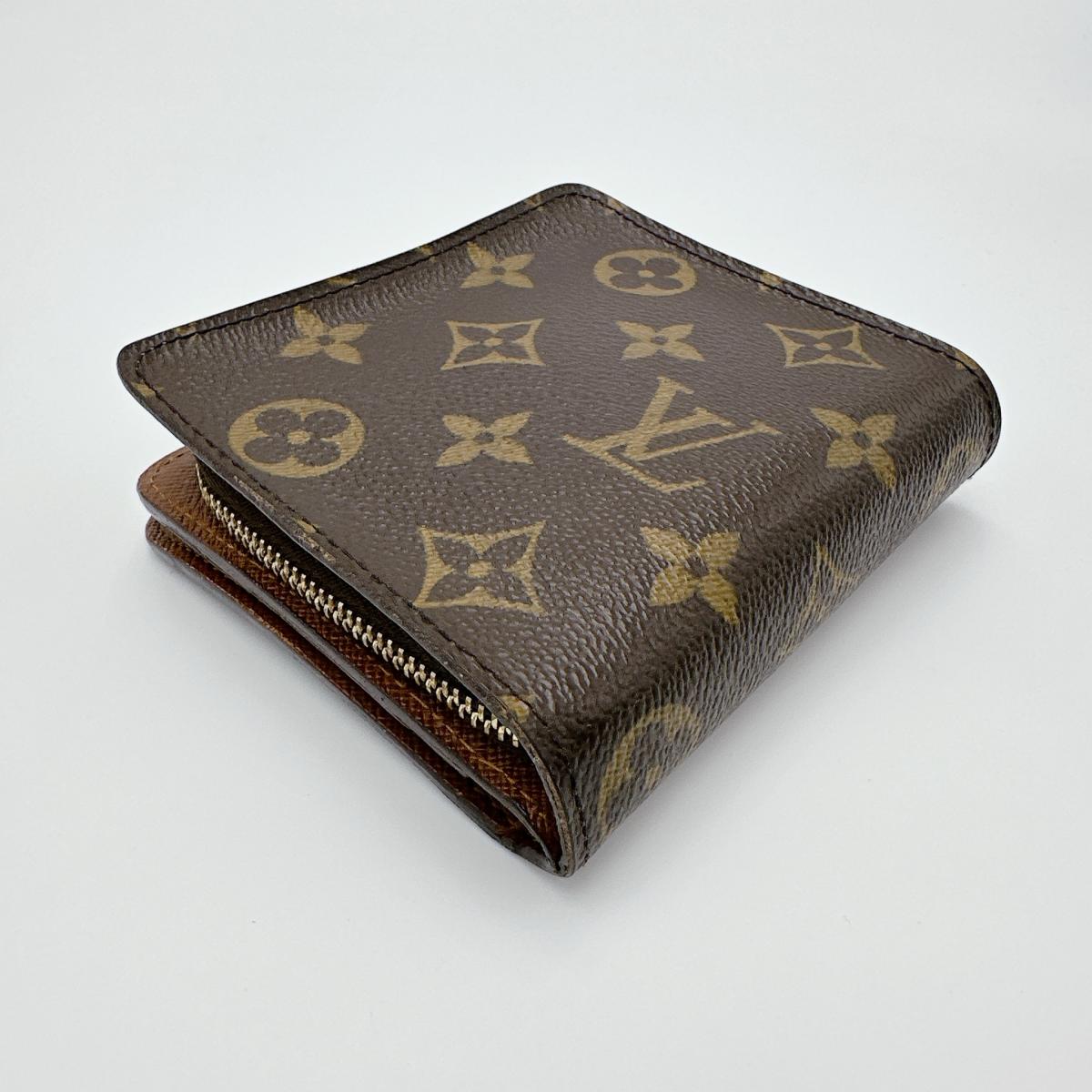 ルイヴィトン LOUIS VUITTON 二つ折り財布
カード用ポケットファスナー付 モノグラム コンパクトジップ モノグラムキャンバス M61667 ブラウン LV
【SS】
【中古】