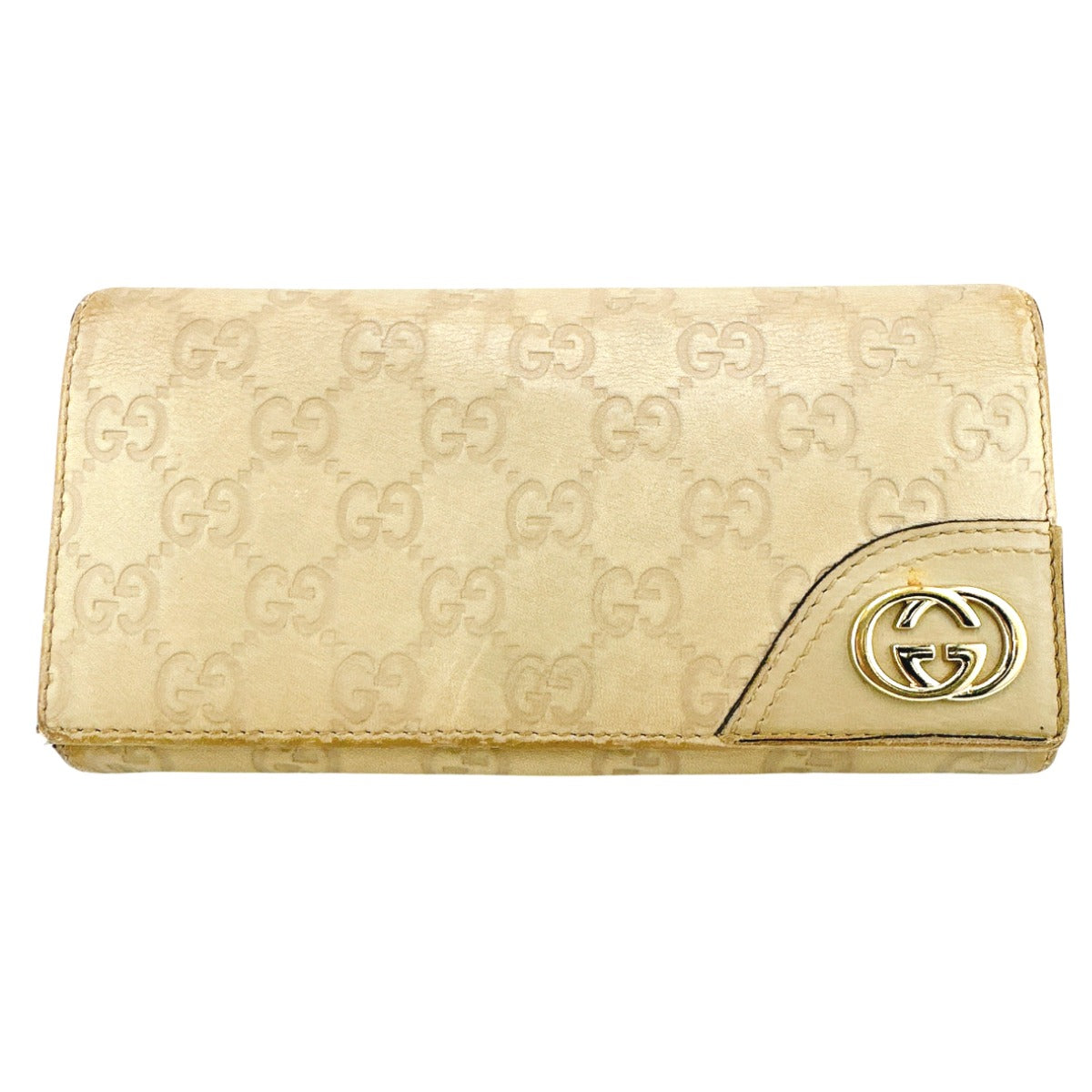 グッチ GUCCI 長財布
二つ折り長財布 グッチシマ GG レザー 204836 アイボリー 【SS】
【中古】