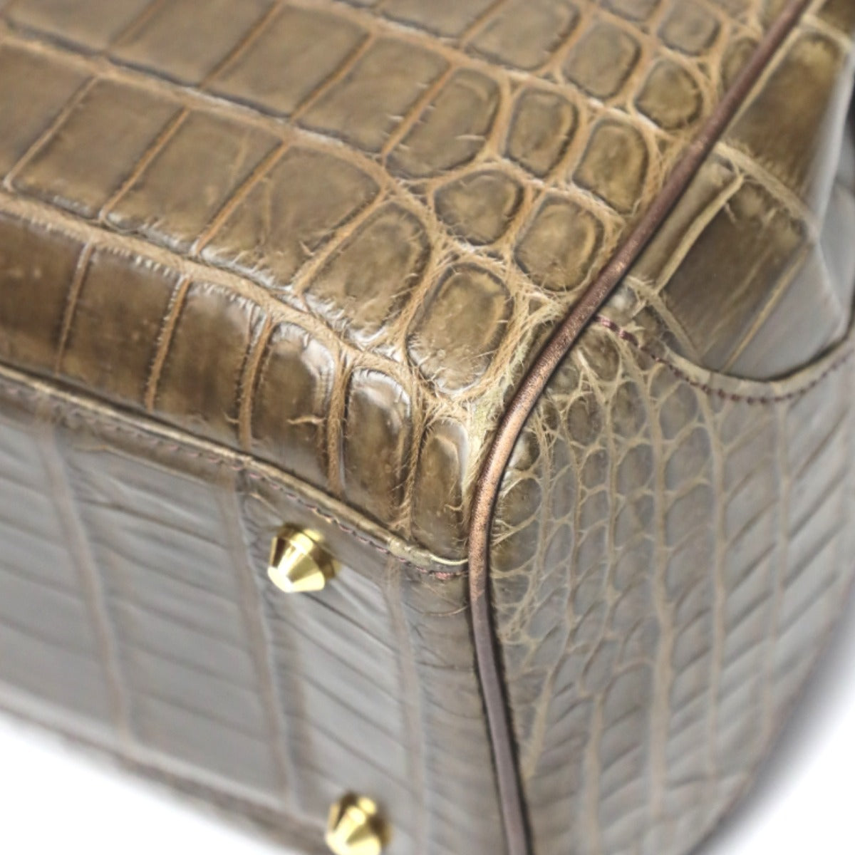 クロコダイル CROCODILE トートバッグ
ハンドバッグ クロコ マット クロコダイル ブラウン 【H】
【中古】