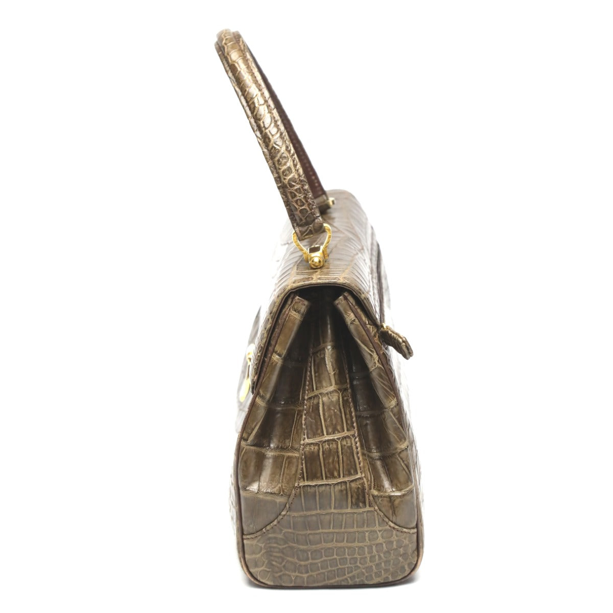 クロコダイル CROCODILE トートバッグ
ハンドバッグ クロコ マット クロコダイル ブラウン 【H】
【中古】