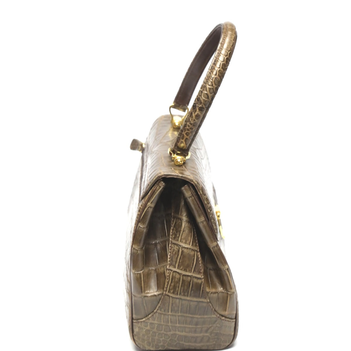 クロコダイル CROCODILE トートバッグ
ハンドバッグ クロコ マット クロコダイル ブラウン 【H】
【中古】