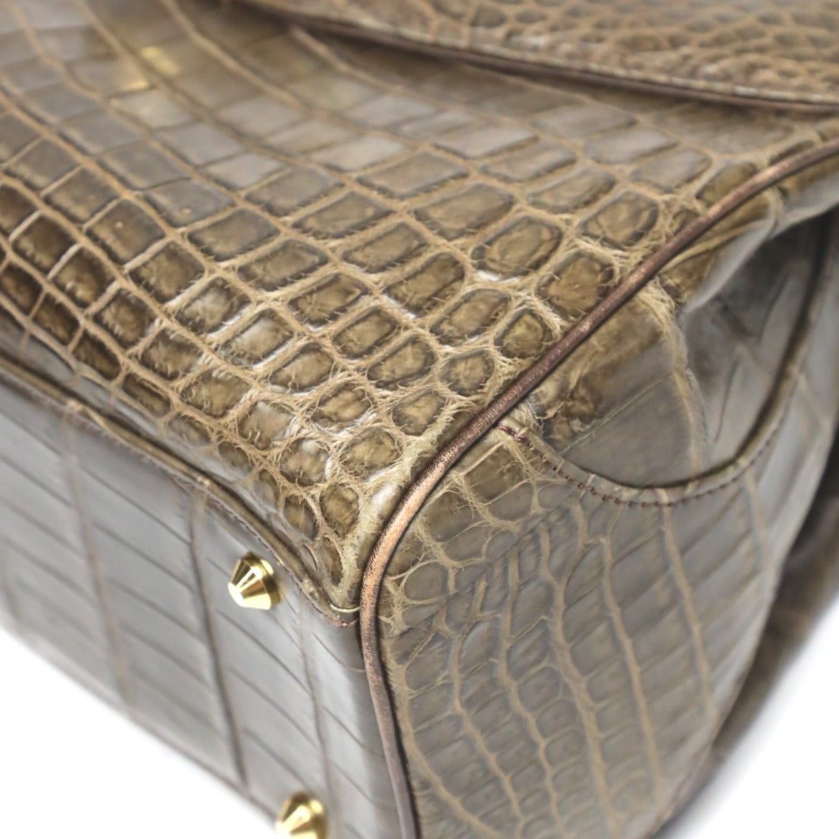 クロコダイル CROCODILE トートバッグ
ハンドバッグ クロコ マット クロコダイル ブラウン 【H】
【中古】