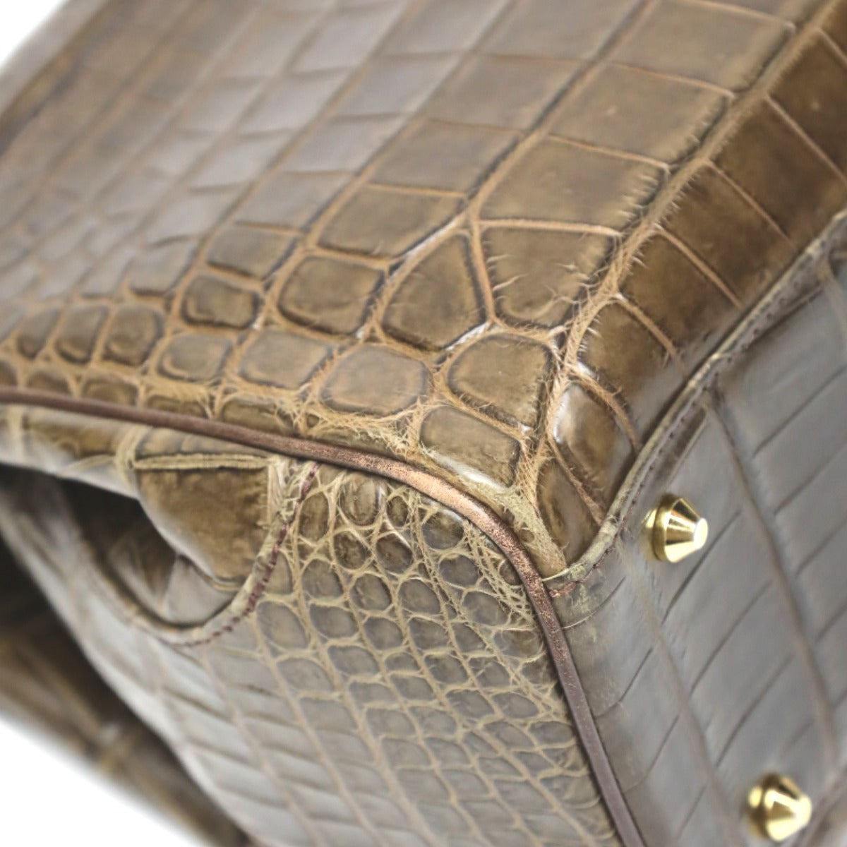 クロコダイル CROCODILE トートバッグ
ハンドバッグ クロコ マット クロコダイル ブラウン 【H】
【中古】