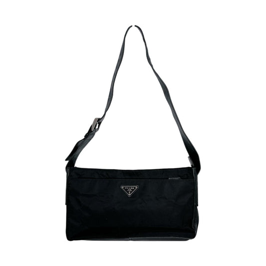 プラダ PRADA ショルダーバッグ
 クロスボディバッグ 軽量 斜め掛け ナイロン ブラック 【SS】
 【中古】