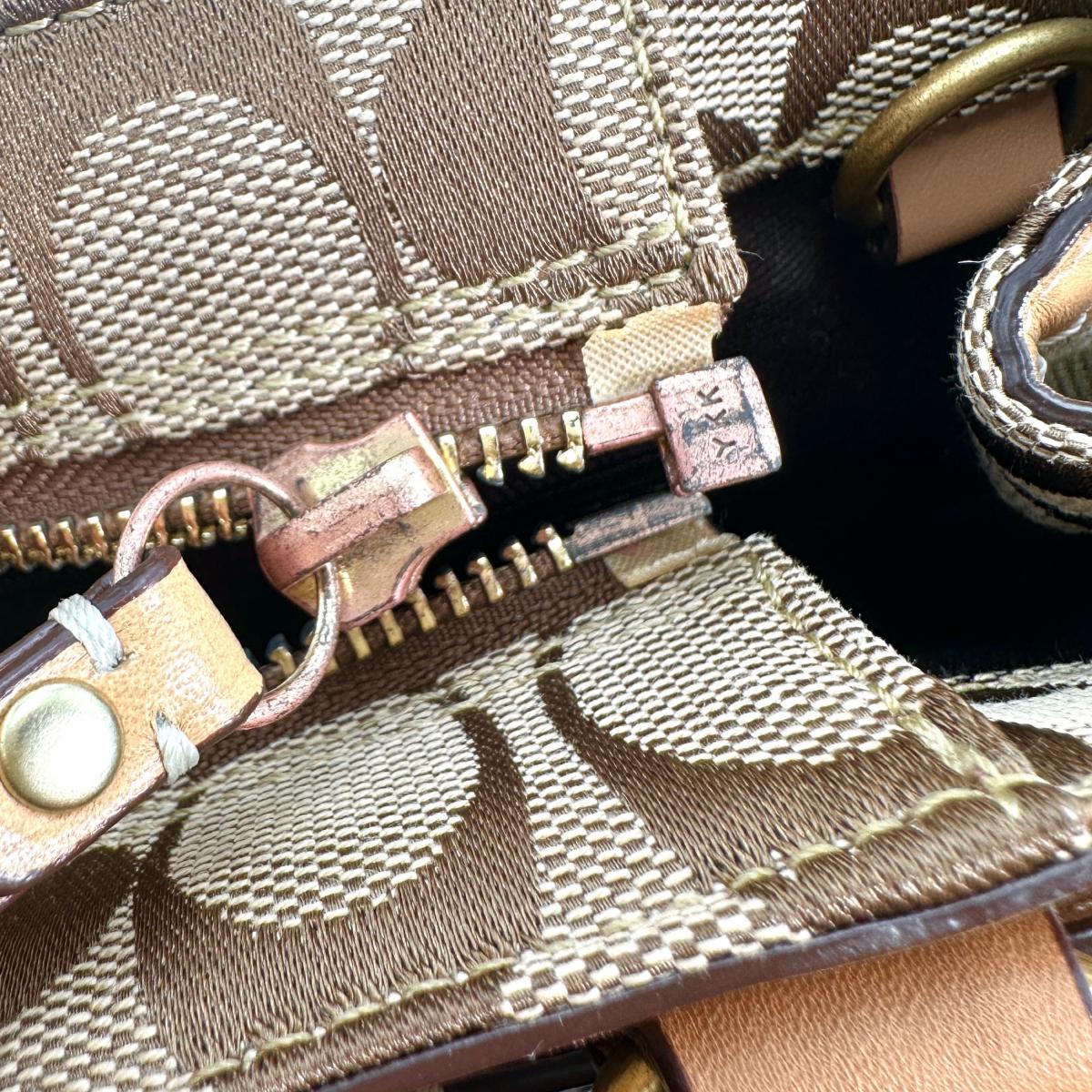 コーチ COACH ハンドバッグ
トートバッグ キャメル シグネクチャー キャンバス 10507 ブラウン 【SS】
【中古】