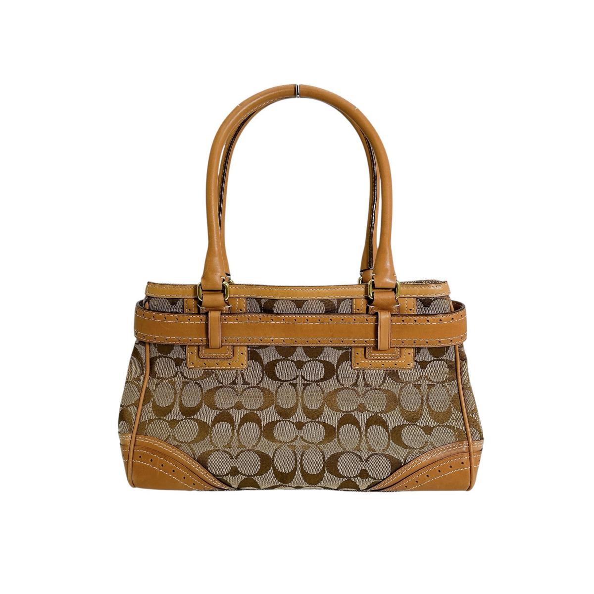 コーチ COACH ハンドバッグ
トートバッグ キャメル シグネクチャー キャンバス 10507 ブラウン 【SS】
【中古】