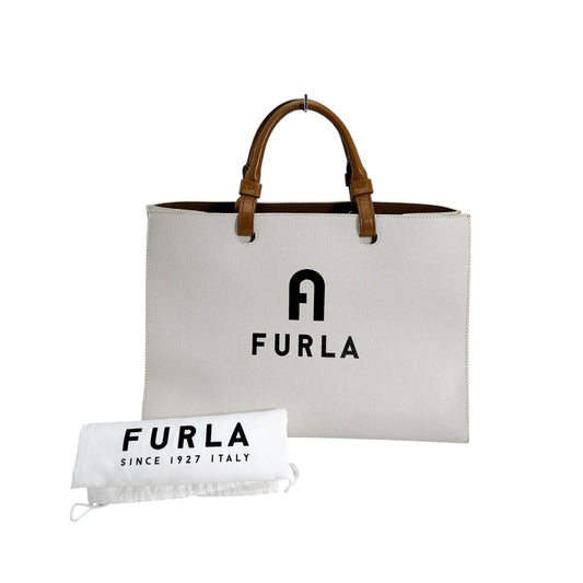 フルラ Furla トートバッグ
 2wayバッグ 肩掛けバッグ ヴァーシティ スタイル レザー WB00725 ホワイト 【SS】
 【中古】