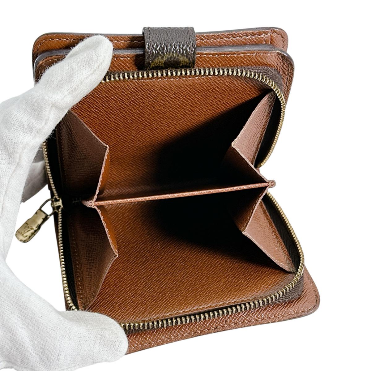 ルイヴィトン LOUIS VUITTON 二つ折り財布
カード用ポケットファスナー付 モノグラム コンパクトジップ モノグラムキャンバス M61667 ブラウン LV
【SS】
【中古】