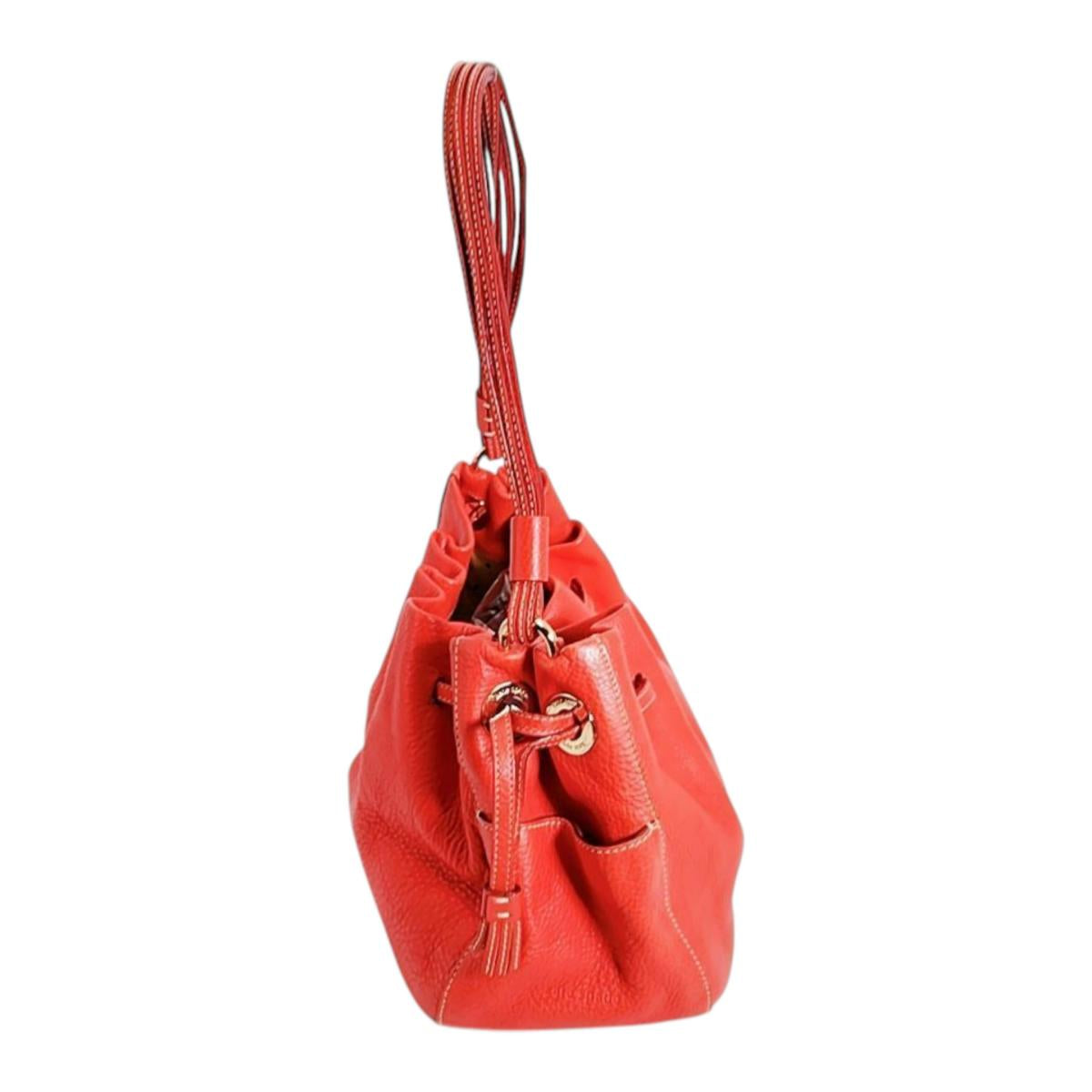 ケイトスペード Kate Spade ハンドバッグ
トートバッグ 巾着型 レザー レッド 【SS】
【中古】