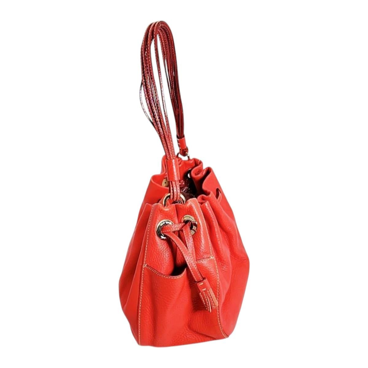 ケイトスペード Kate Spade ハンドバッグ
トートバッグ 巾着型 レザー レッド 【SS】
【中古】