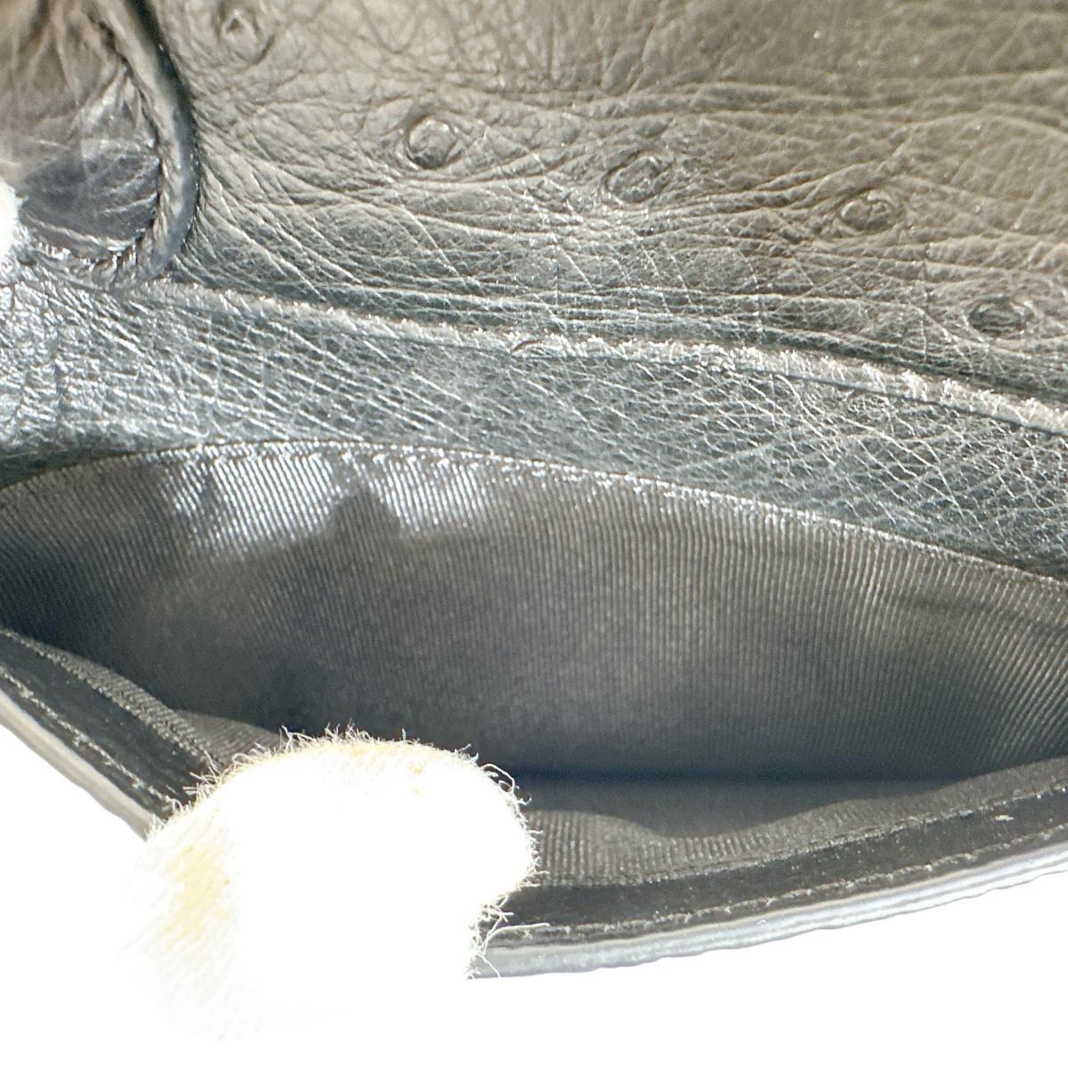 オーストリッチ ostrich ハンドバッグ
ショルダーバッグ クイルマーク 2WAYバッグ オーストリッチ ブラック 【SS】
【中古】