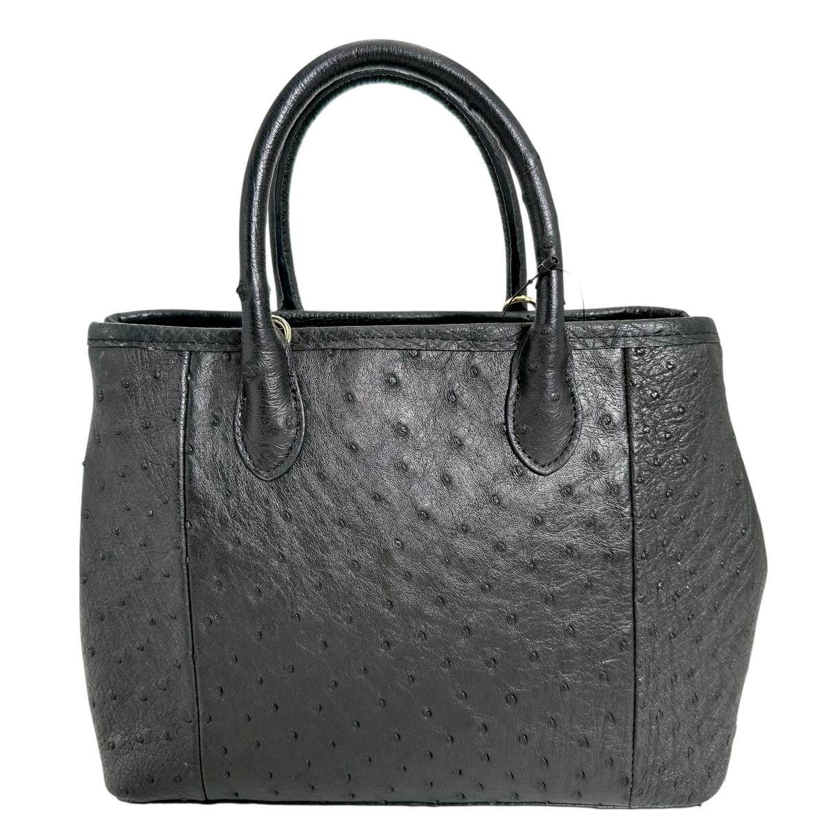 オーストリッチ ostrich ハンドバッグ
ショルダーバッグ クイルマーク 2WAYバッグ オーストリッチ ブラック 【SS】
【中古】