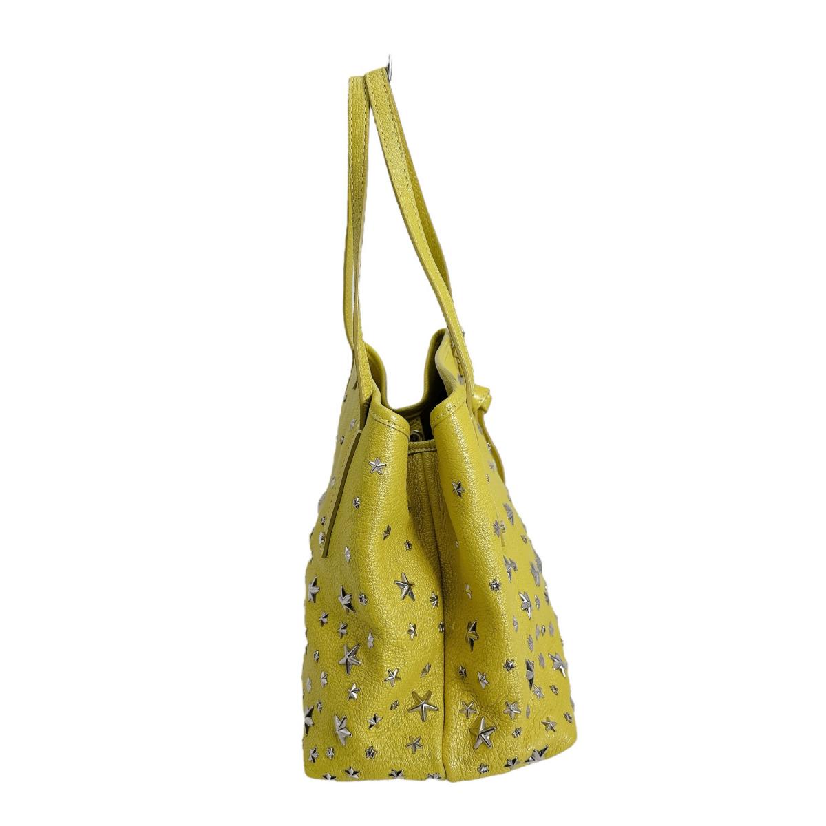 ジミーチュウ JIMMY CHOO ハンドバッグ
トートバッグ スタッズ スター レザー イエロー 【SS】
【中古】
