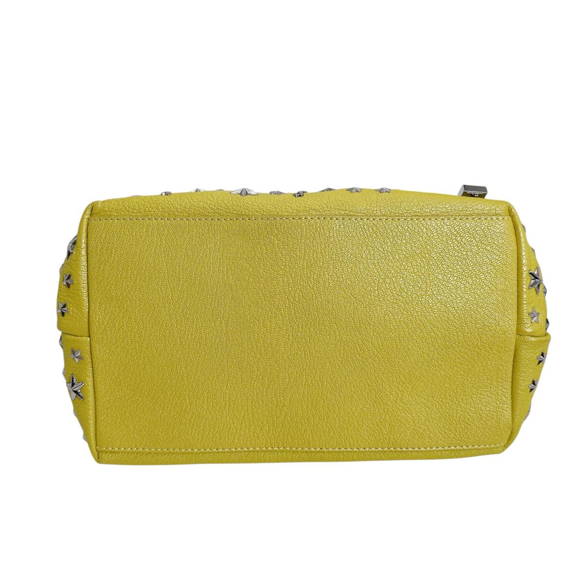 ジミーチュウ JIMMY CHOO ハンドバッグ
トートバッグ スタッズ スター レザー イエロー 【SS】
【中古】