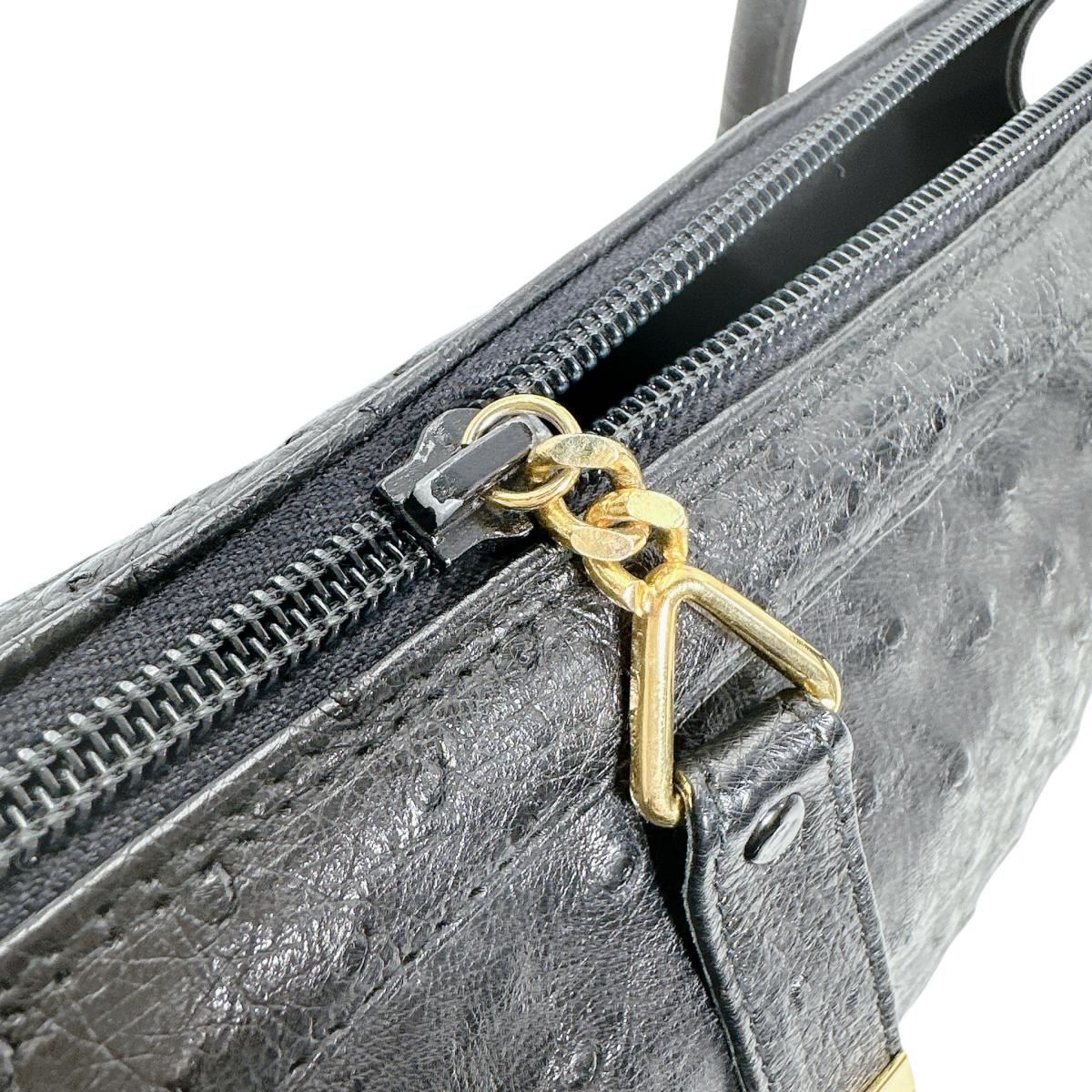 オーストリッチ ostrich ハンドバッグ
ハンドバッグ オーストリッチ ゴールド金具 オーストリッチ AEHY-17 ブラック 【H】
【中古】